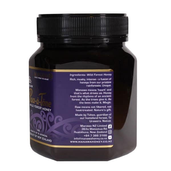 raw pua ā tāne wild forest honey 1kg
