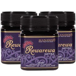 Rewarewa Honey 3x250g Creamed Bundle By Manawa Honey NZ