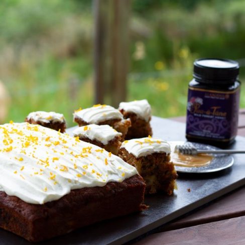 honey carrot cake recipe manawa honey nz